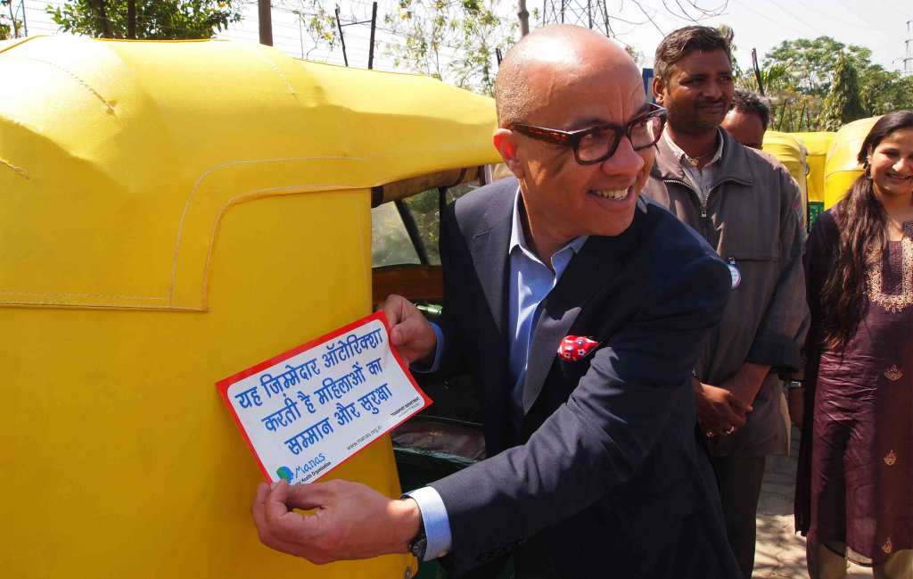 Darren Walker in street scene.